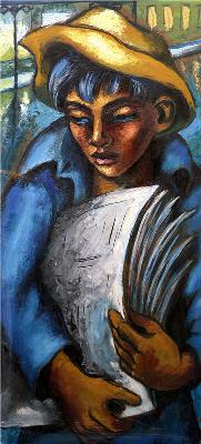 Sample artwork by Johannes Petrus Meintjes (1923 - 1980), known for painting, sculpture, writing - View similar artists and auction records